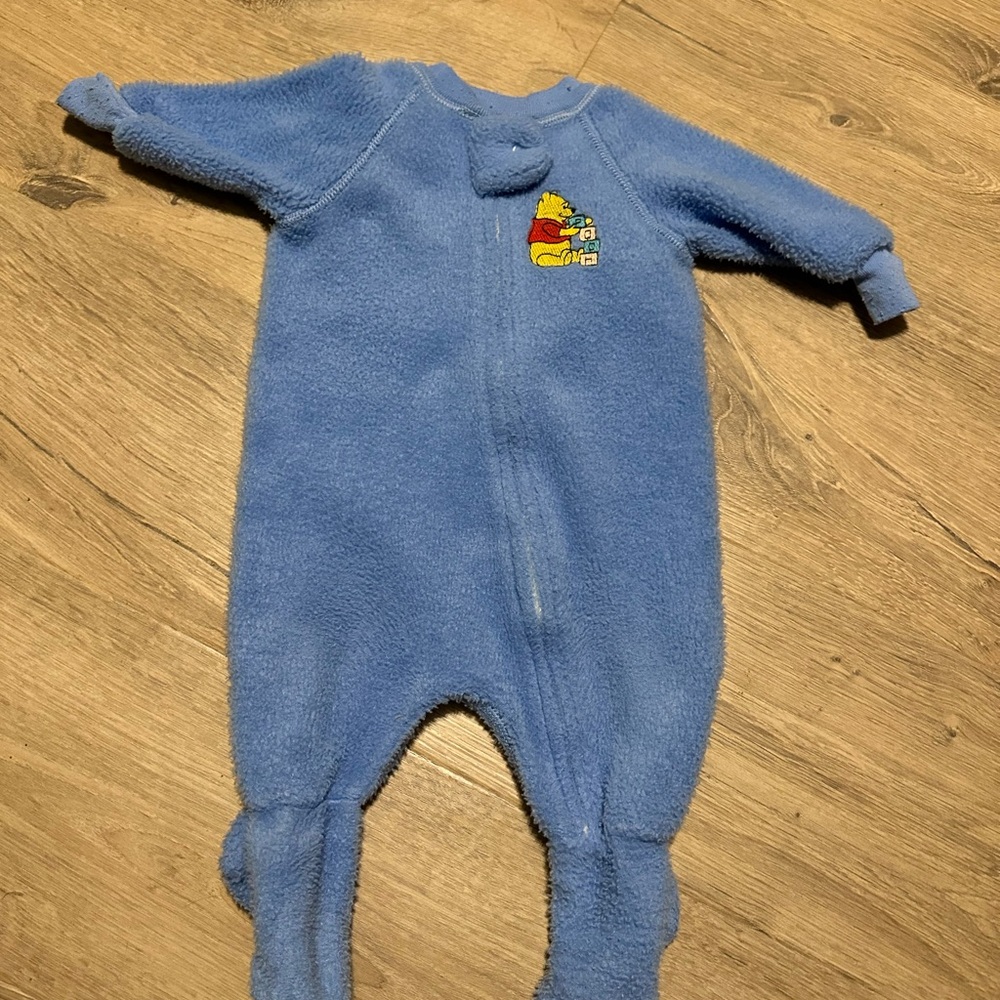 Disney Blue Fleece Kids Footie